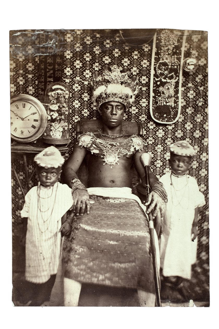 कैलाबर, नाइजीरिया का राजा, c.1870 (एल्बम प्रिंट द्वारा फ्रांसिस डब्ल्यू जोक