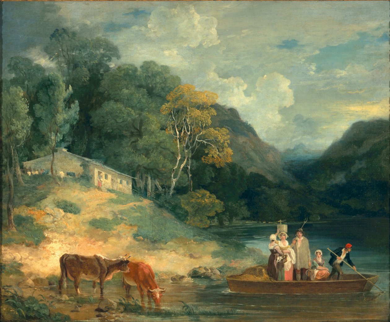 द फेरी, c.1790 द्वारा फ्रांसिस व्हीटली