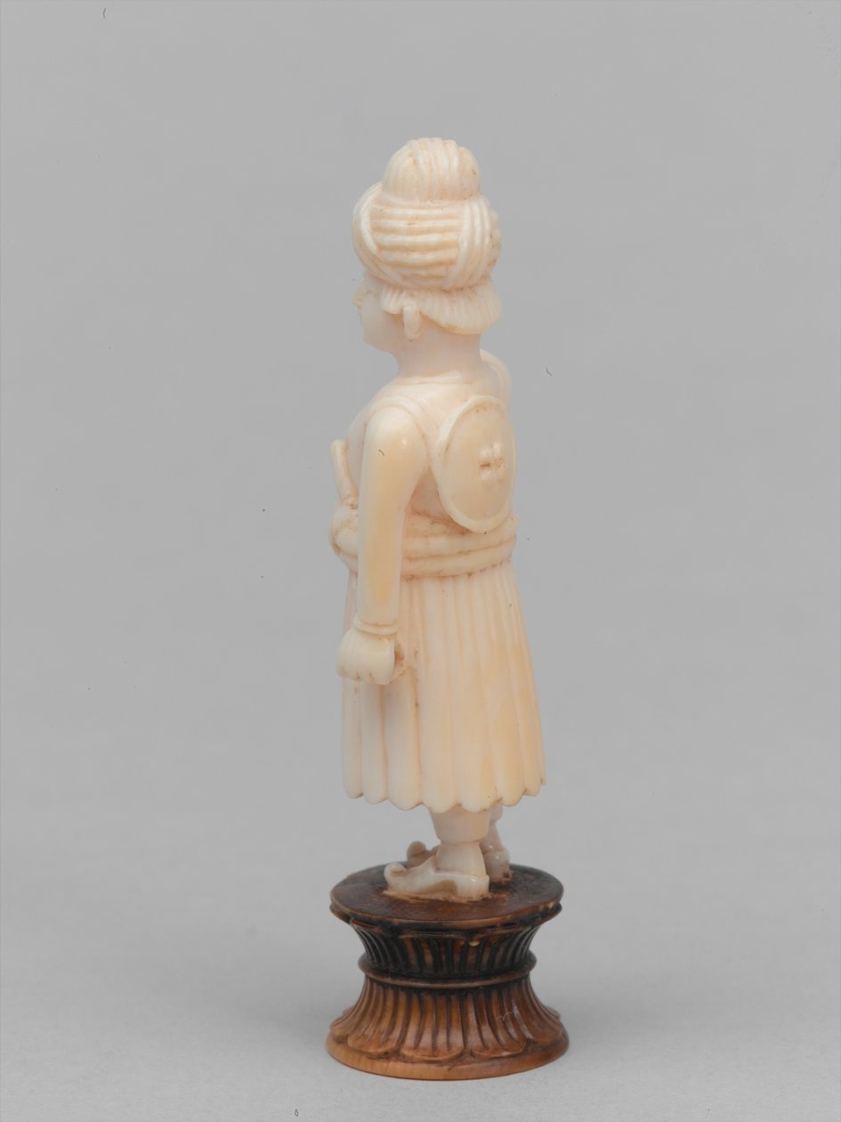 काला मोहरा, शतरंज का टुकड़ा, भारत, 1820 लगभग द्वारा फ्रांसिस बेडफोर्ड