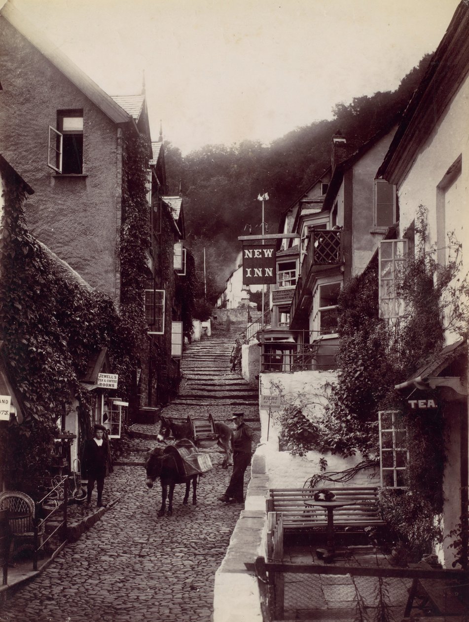 क्लोवेली, द न्यू इन एंड स्ट्रीट, 1870s। द्वारा फ्रांसिस बेडफोर्ड