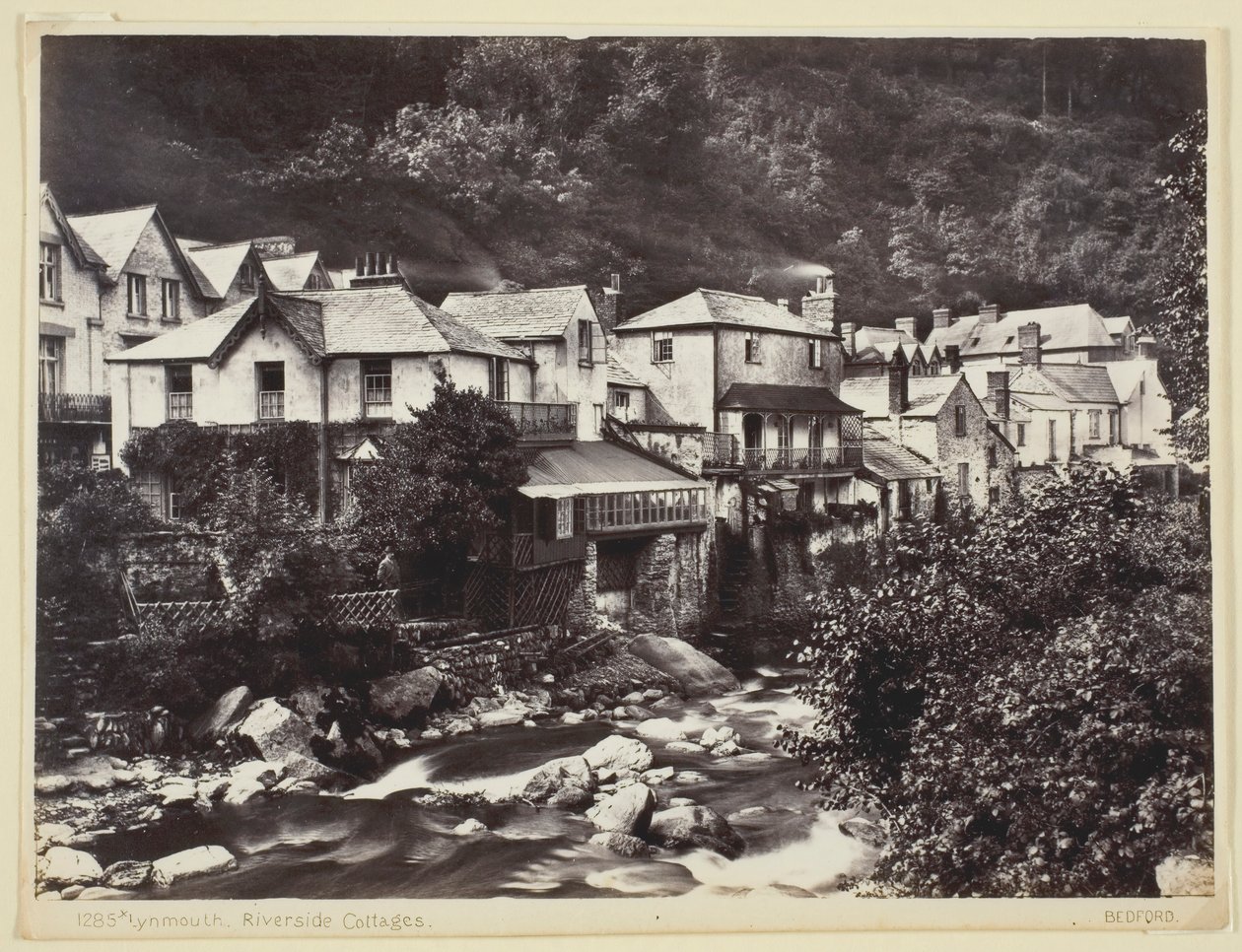 लिनमाउथ, रिवरसाइड कॉटेज, 186094। द्वारा फ्रांसिस बेडफोर्ड