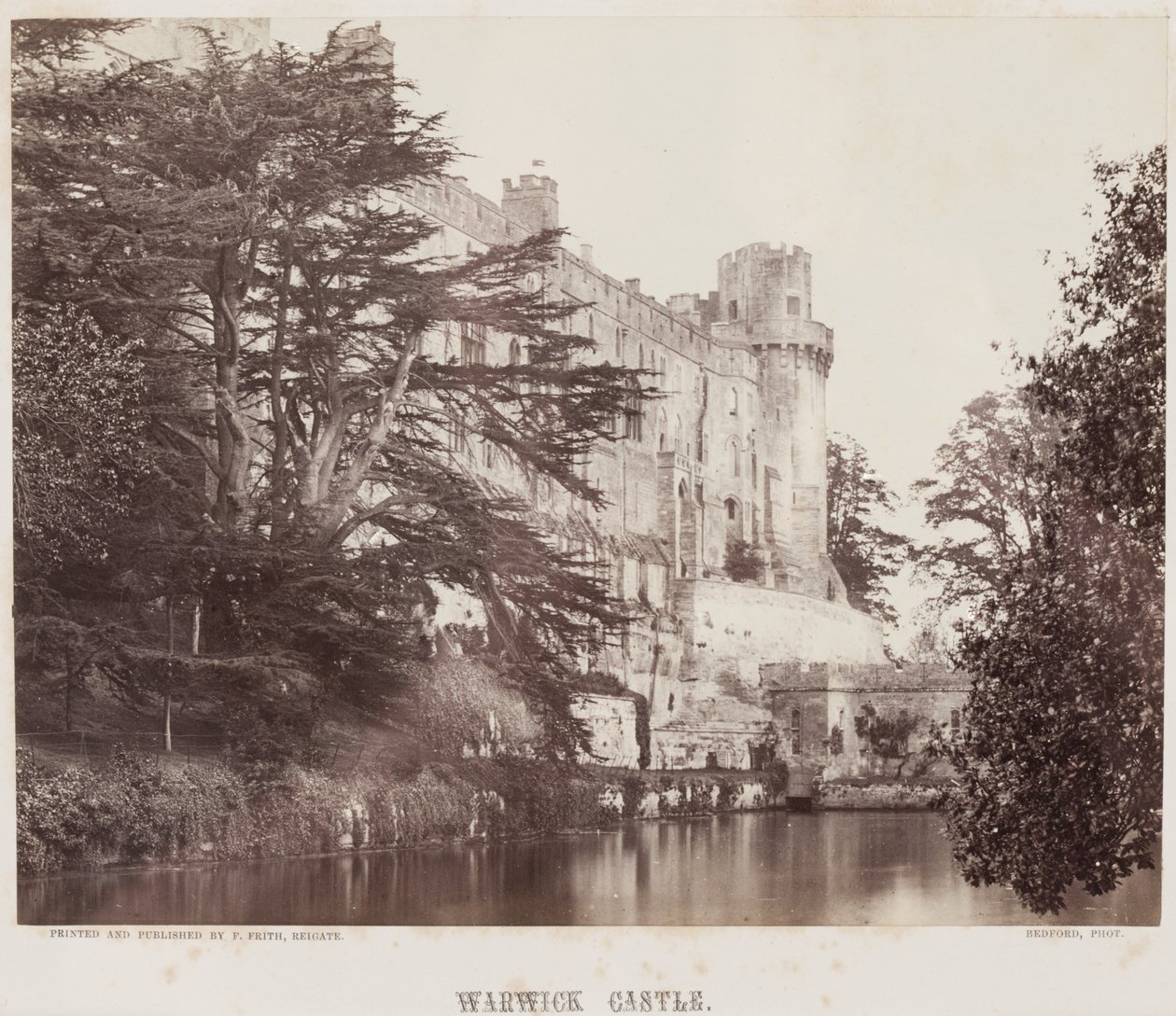 वारविक कैसल, c.1857 (एल्बम प्रिंट) द्वारा फ्रांसिस बेडफोर्ड