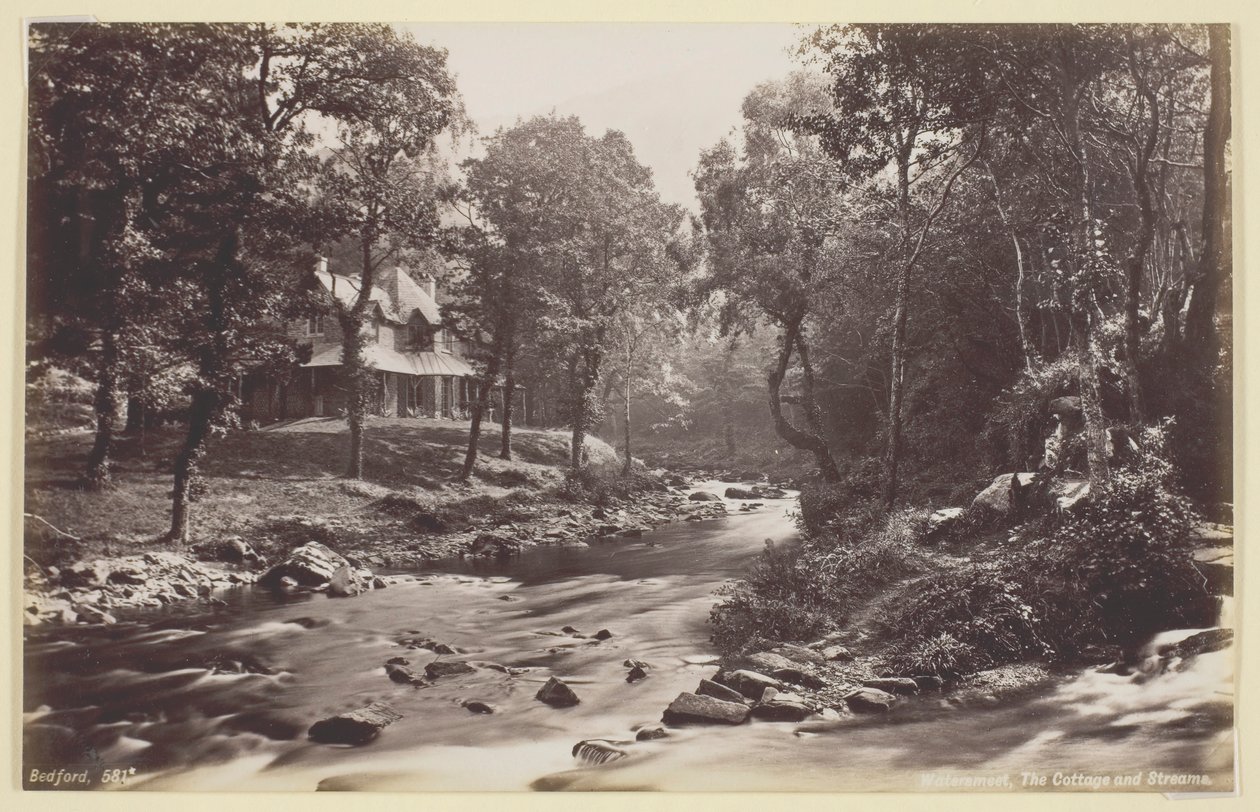 वाटर्समीट, द कॉटेज एंड स्ट्रीम्स, 186094। द्वारा फ्रांसिस बेडफोर्ड