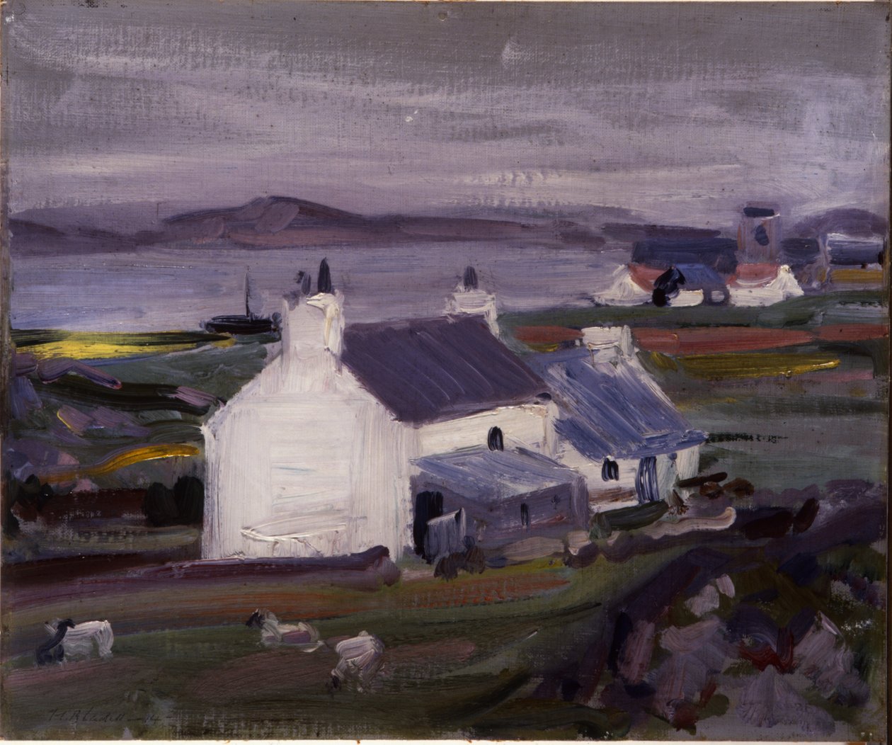फार्मस्टैडिंग, Iona, Auchabhaich Croft (कैनवास पर तेल) द्वारा फ्रांसिस कैंपबेल बोइलो कैडेल