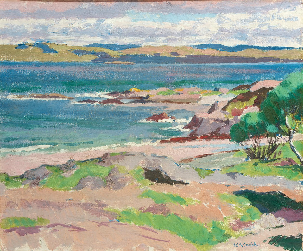 Traigh Mhor, Iona (बोर्ड पर तेल) से पतवार का रस द्वारा फ्रांसिस कैंपबेल बोइलो कैडेल