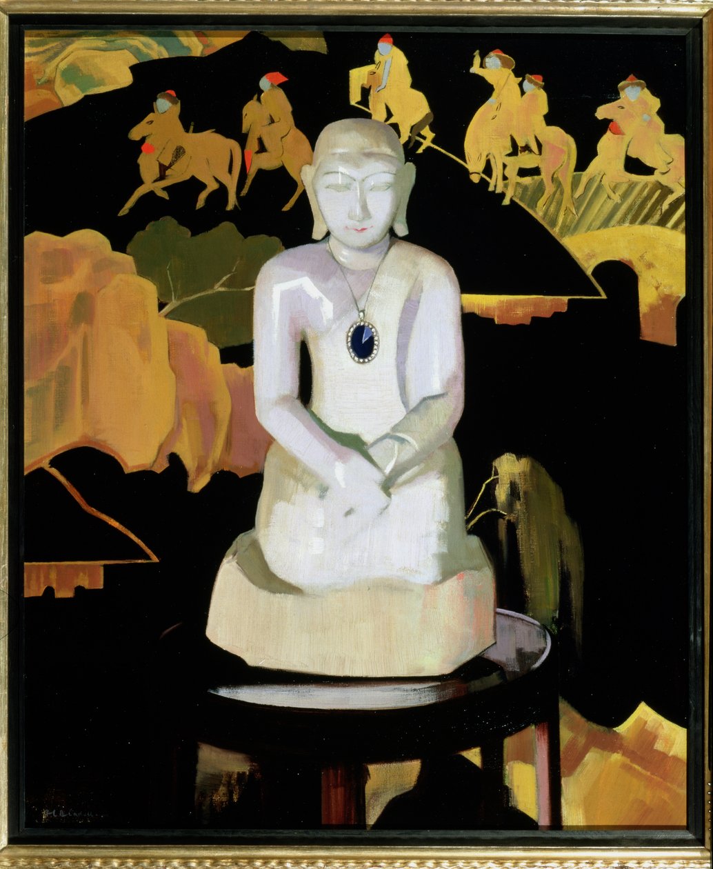 द बुद्धा (ब्लैक एंड गोल्ड) c.1929-30 द्वारा फ्रांसिस कैंपबेल बोइलो कैडेल