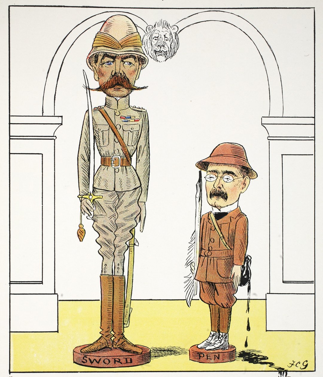 के, के, द स्ट्रूवेलपेटर अल्फाबेट से चित्रण, हेरोल्ड बेगी द्वारा कविता (1871-1919) द्वारा फ्रांसिस कारुथर्स गोल्ड