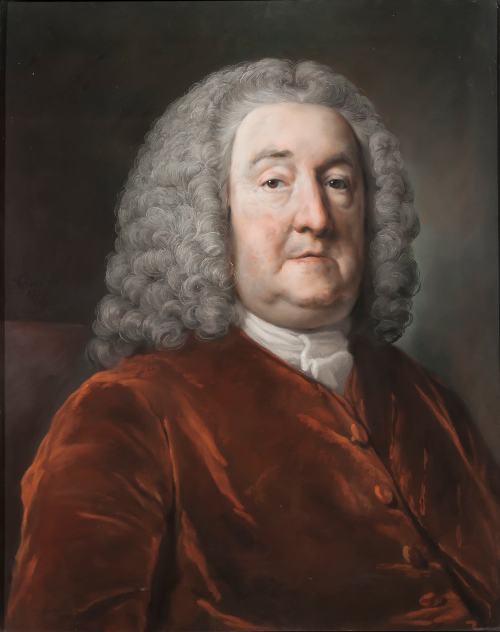 सर एडवर्ड हल्से का चित्रण, पहला बैरोनेट, 1757 (कागज पर पेस्टल) द्वारा फ्रांसिस कोट्स