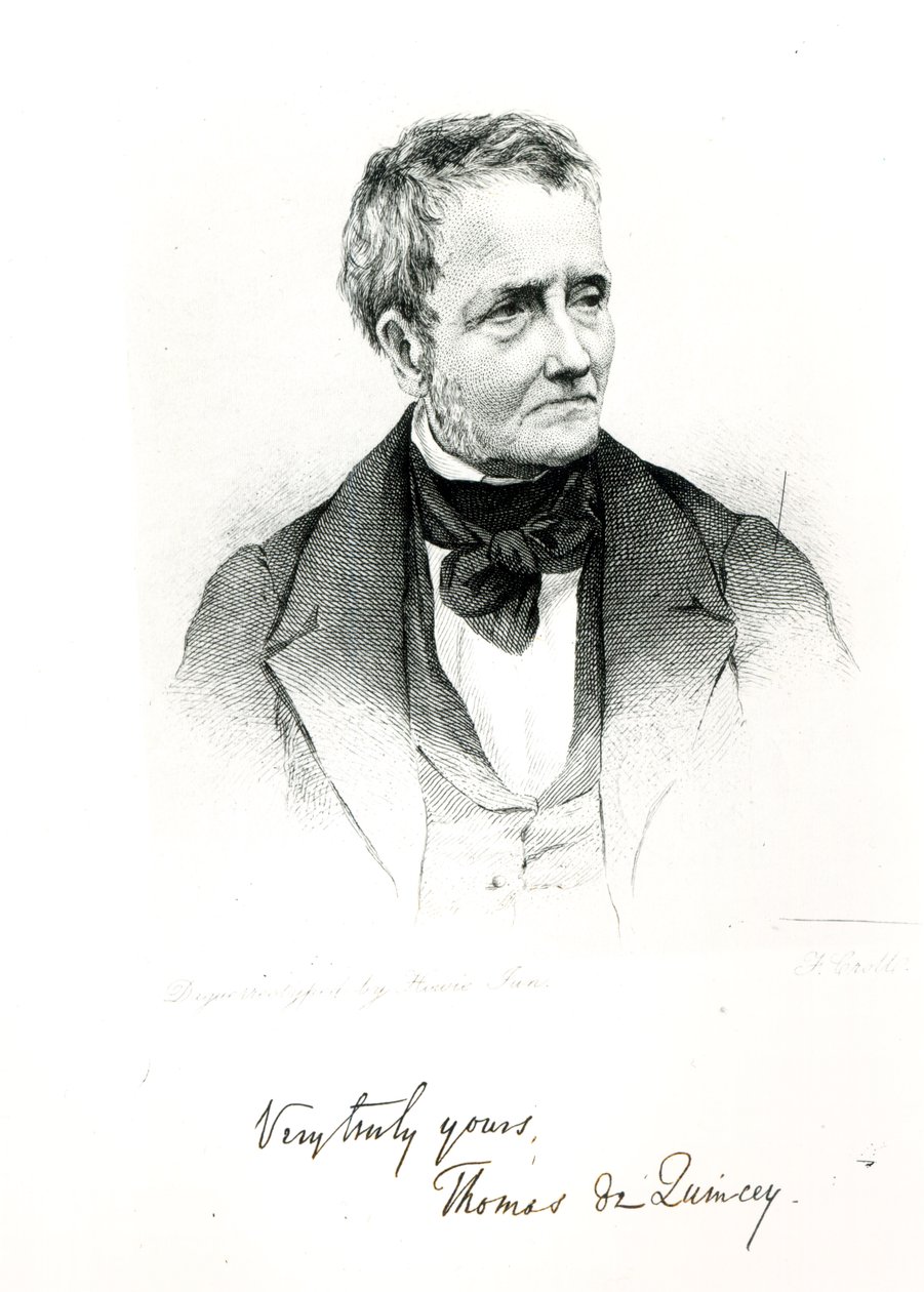 होवी द्वारा थॉमस डे कुएन्सी (1785-1859), एक daguerreotype तस्वीर से द्वारा फ्रांसिस क्रोल