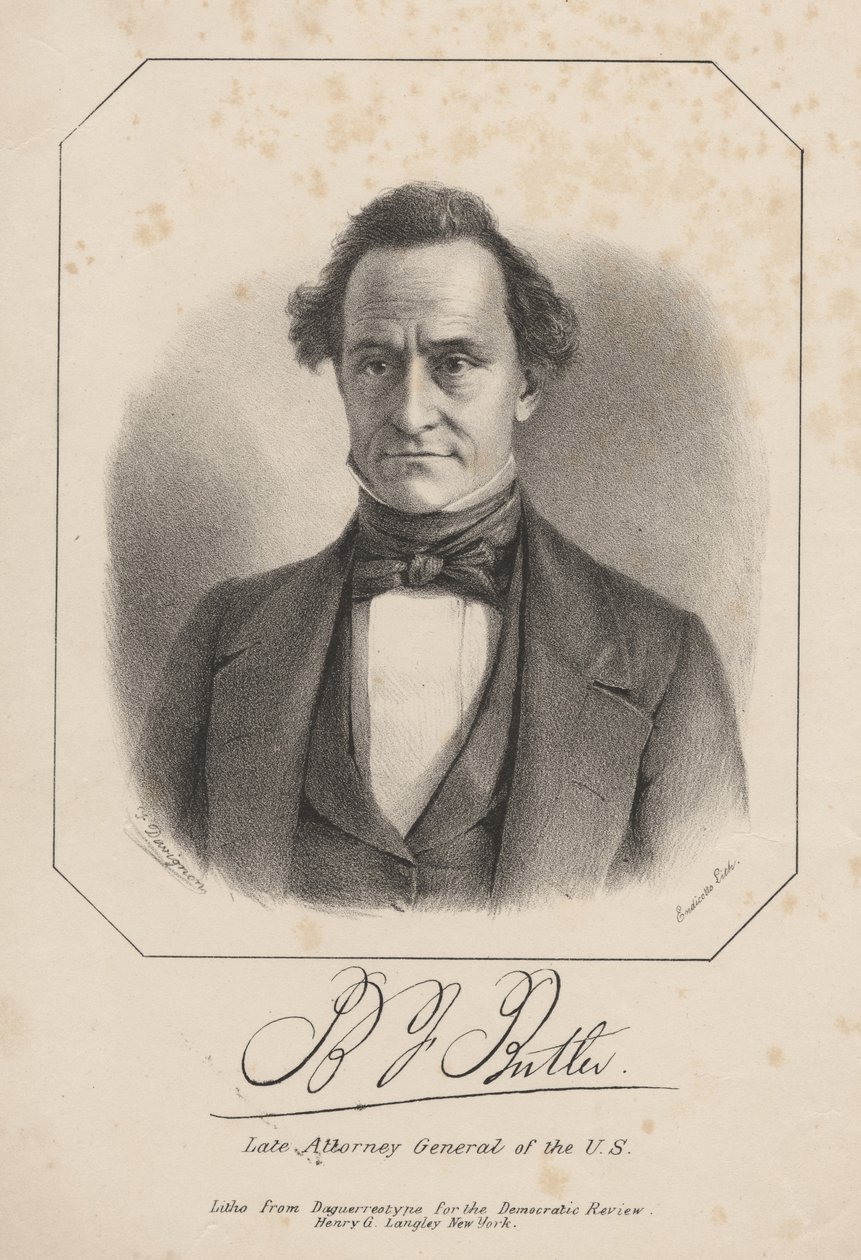 बीजे बटलर, हेनरी जी लैंगली, 1840 द्वारा लिथो द्वारा फ्रांसिस डी'विग्नॉन