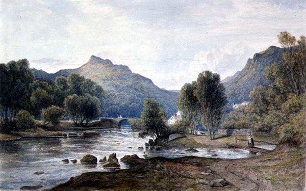 PD.9-1997 वेल्स में एक दृश्य, c.1826 (कागज पर जल रंग) द्वारा फ्रांसिस डेनबी