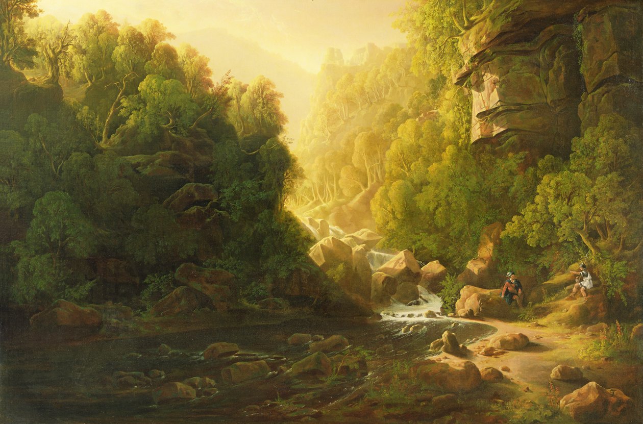 द माउंटेन टॉरेंट, c.1820-30 (कैनवास पर तेल) द्वारा फ्रांसिस डेनबी