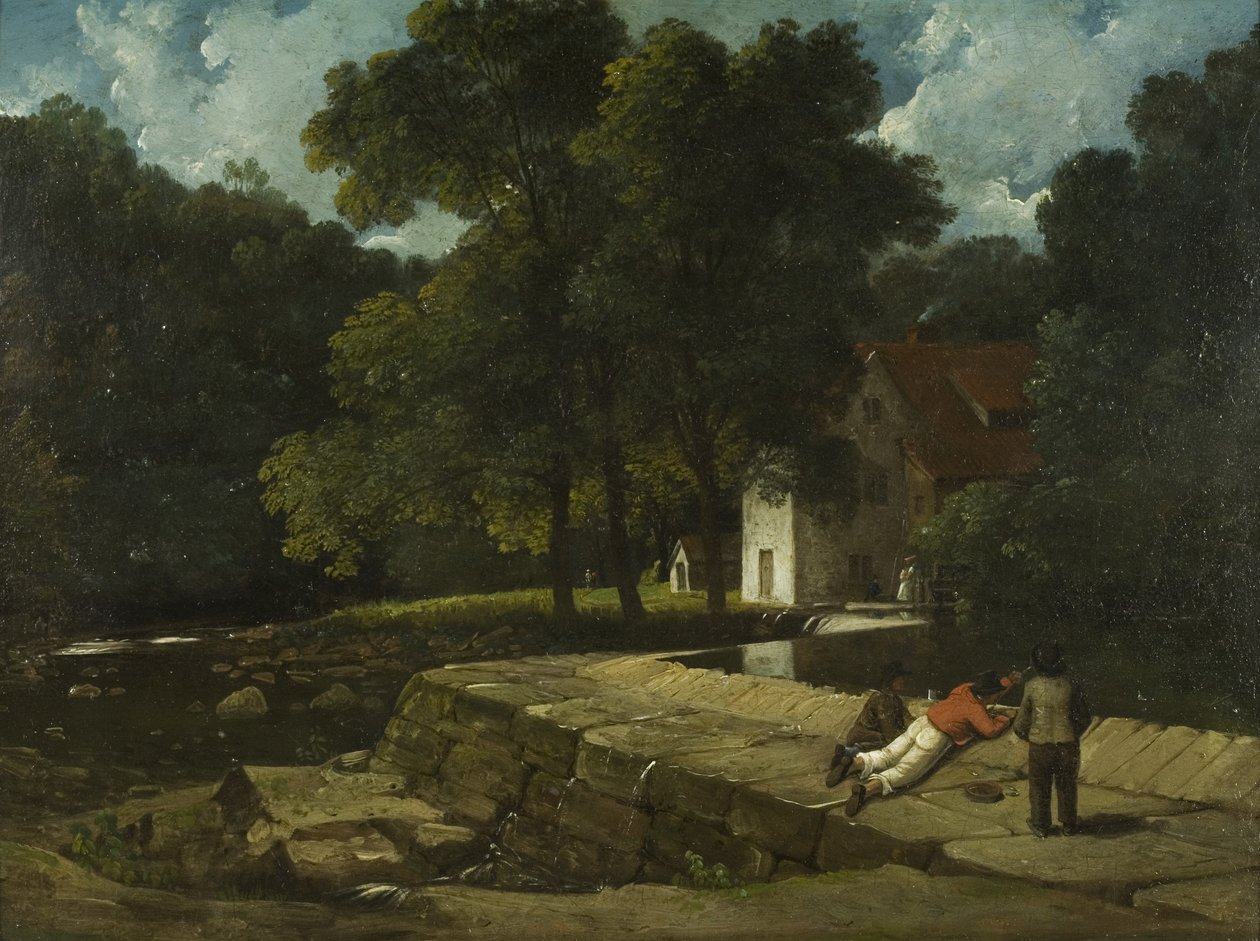 द स्नफ मिल, स्टेपलटन, c.1822 (बोर्ड पर तेल) द्वारा फ्रांसिस डेनबी