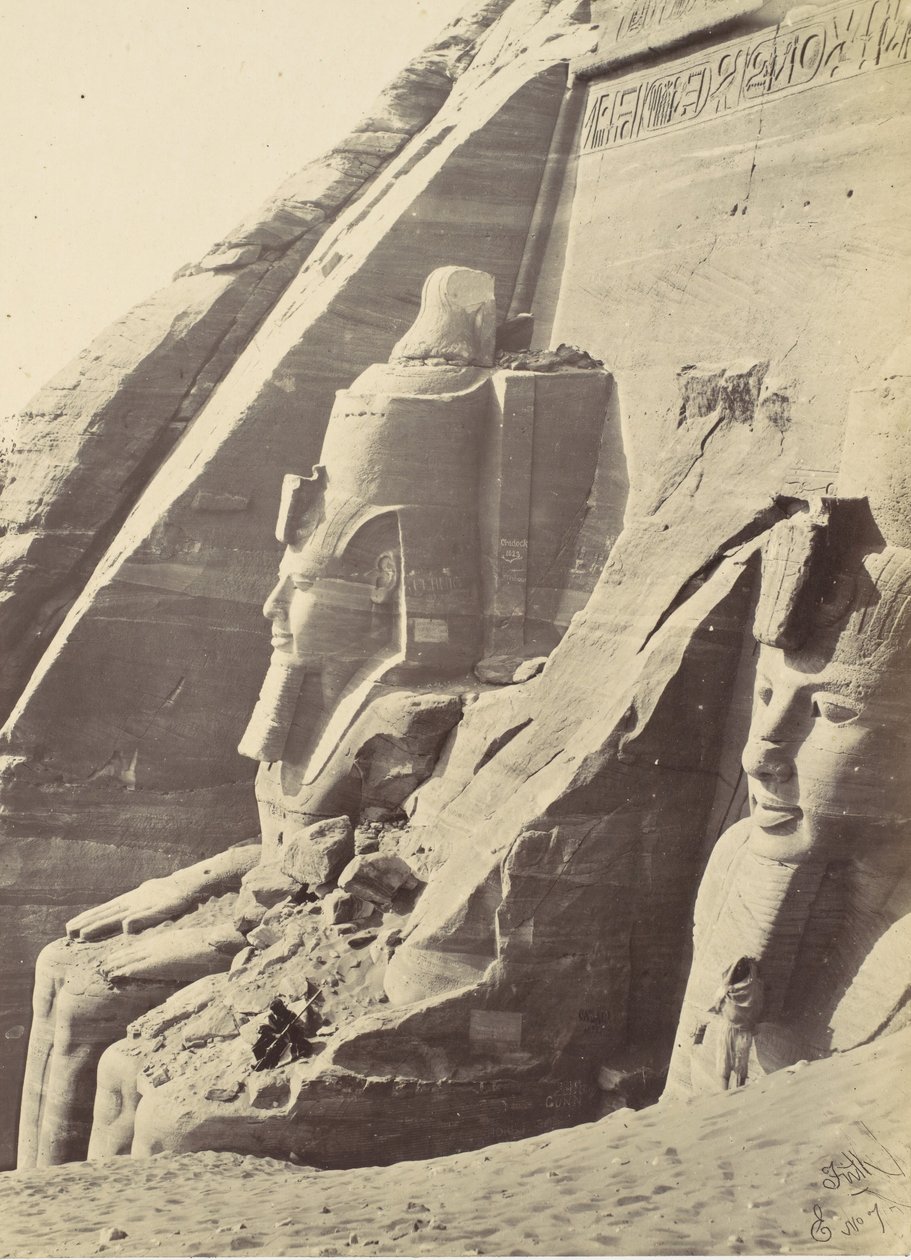 अबू सिंबल, नूबिया, 1857। द्वारा फ्रांसिस फ्रिथ