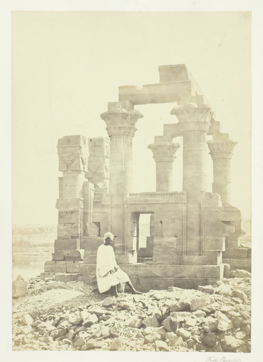 वाडी कार्दासी, नूबिया, 1857 में सुबह। द्वारा फ्रांसिस फ्रिथ