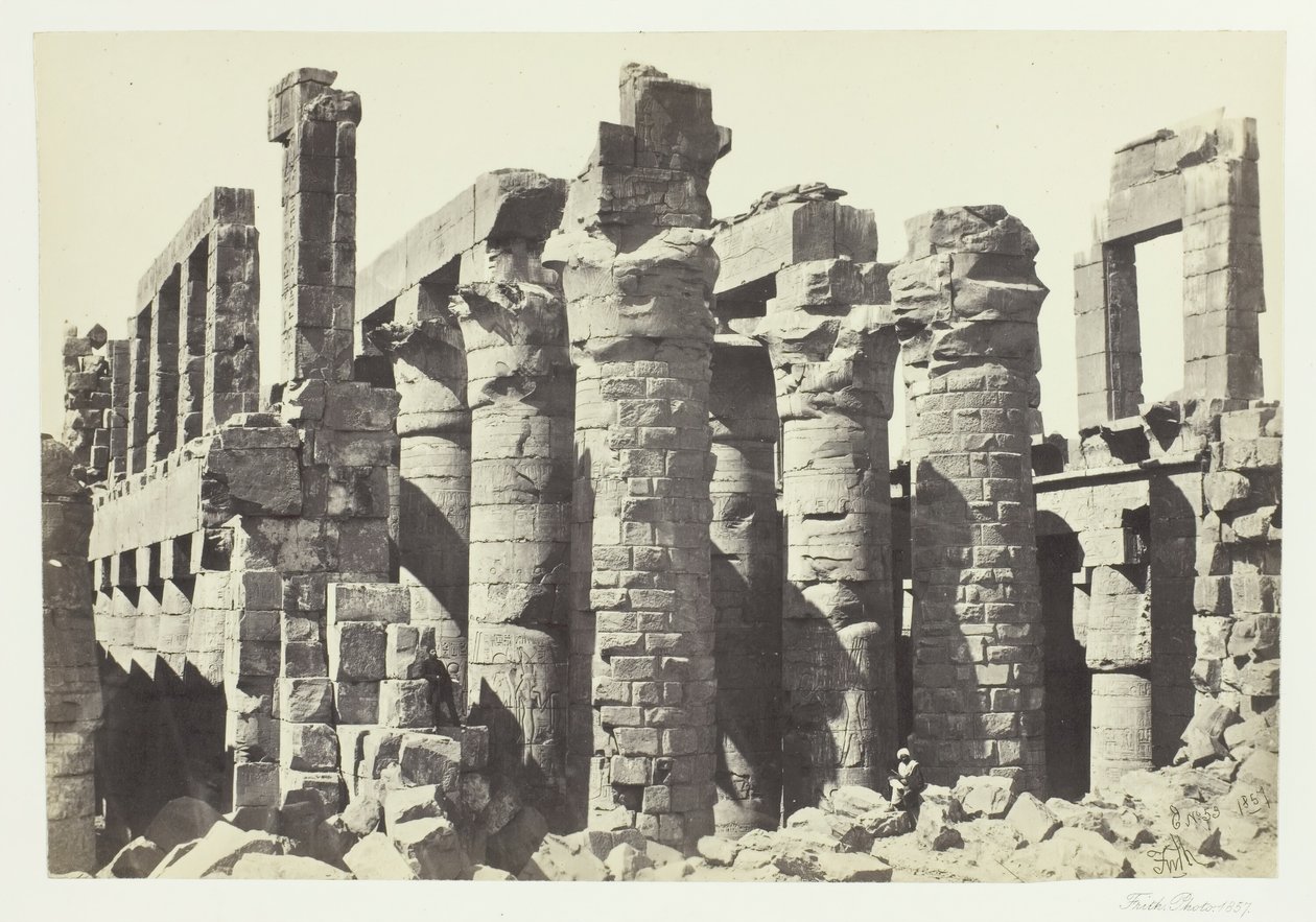 हॉल ऑफ कॉलम, कर्णक, 1857। द्वारा फ्रांसिस फ्रिथ