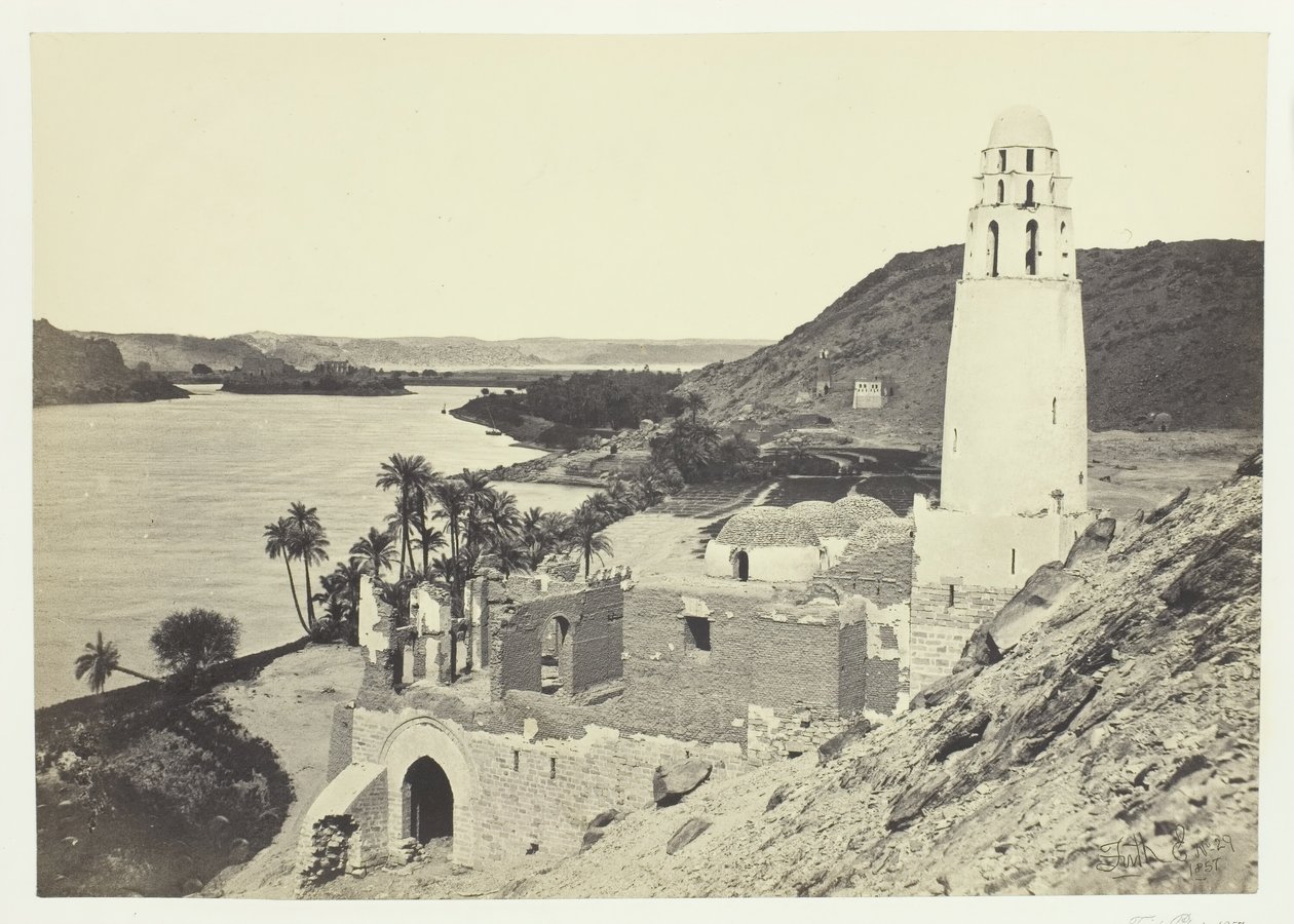 फिलो के पास बर्बाद मस्जिद, 1857। द्वारा फ्रांसिस फ्रिथ