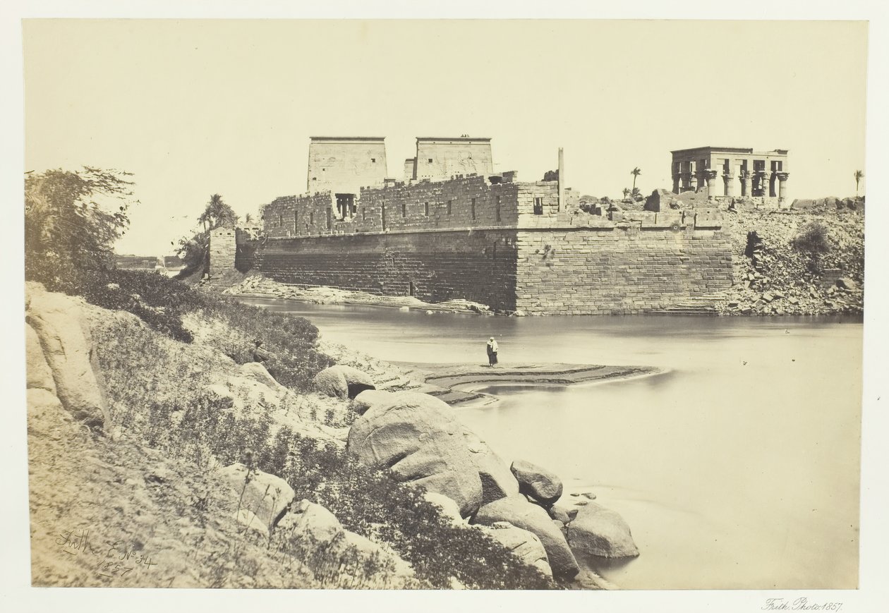 फिलो द्वीप का दक्षिण छोर, 1857। द्वारा फ्रांसिस फ्रिथ