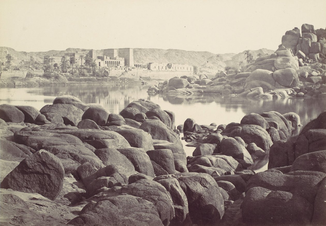 द एप्रोच टू फिलै, 1857। द्वारा फ्रांसिस फ्रिथ
