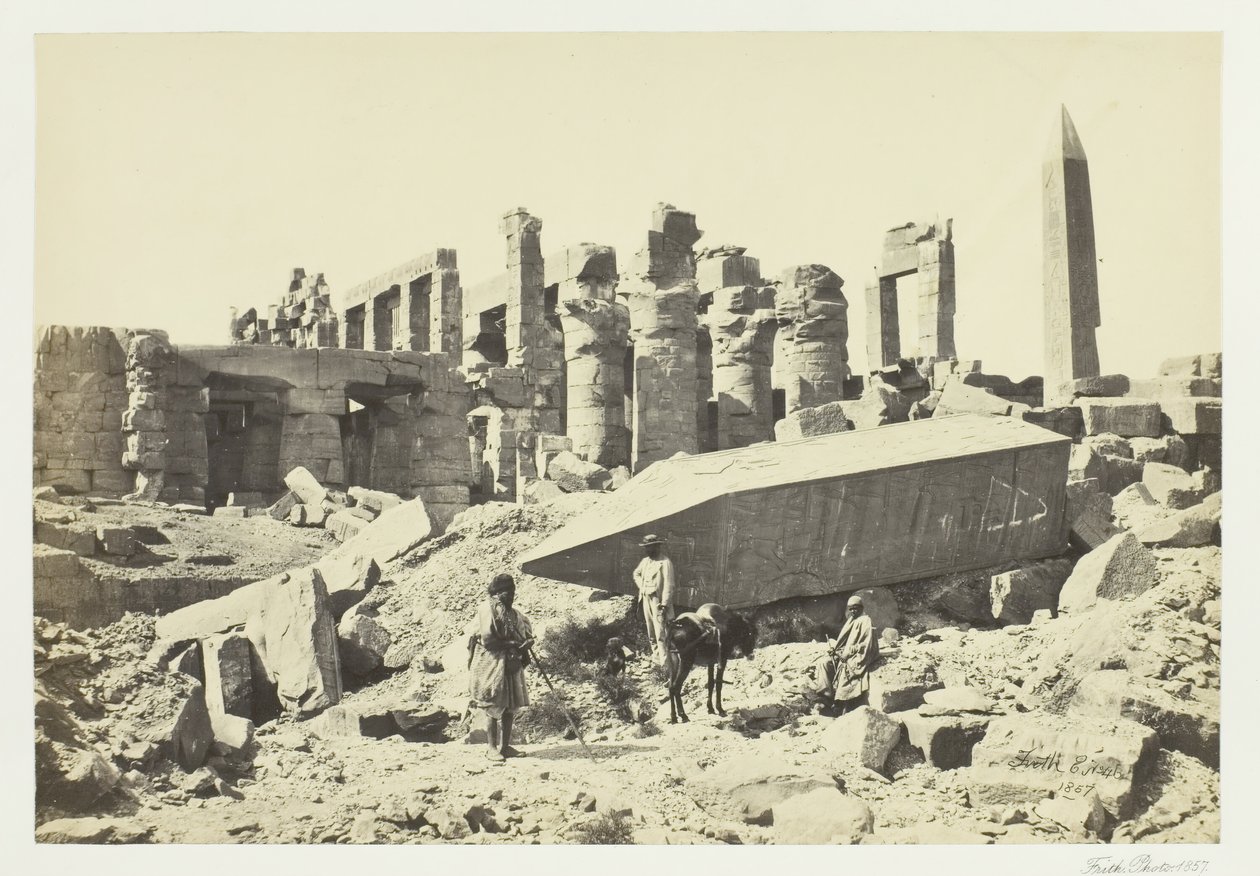 द ब्रोकन ओबिलिस्क, कर्णक, 1857। द्वारा फ्रांसिस फ्रिथ