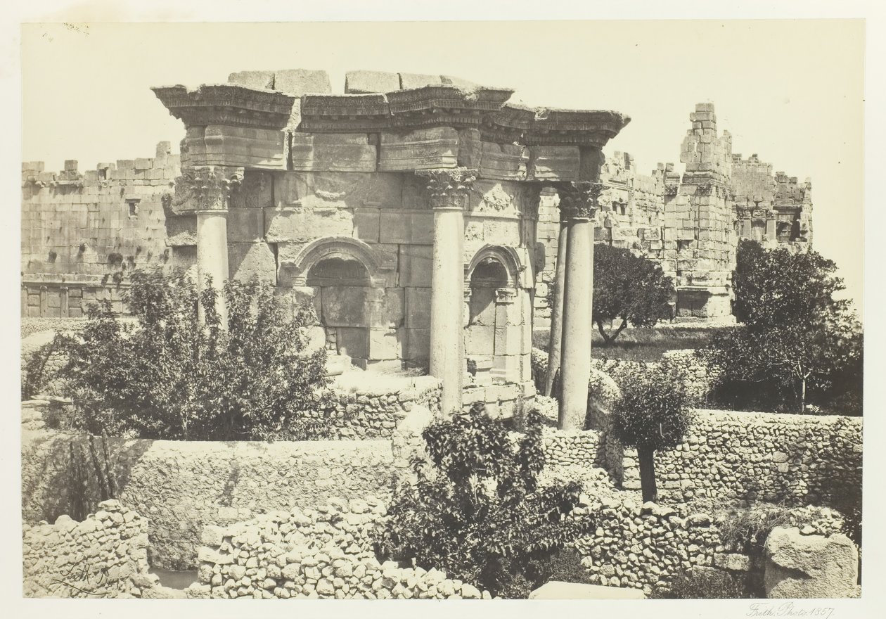 द सर्कुलर टेंपल, बालबेक, 1857। द्वारा फ्रांसिस फ्रिथ