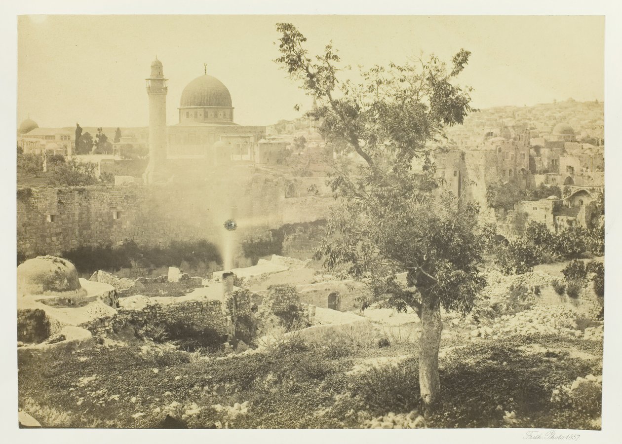 उमर, यरूशलेम की मस्जिद, 1857। द्वारा फ्रांसिस फ्रिथ