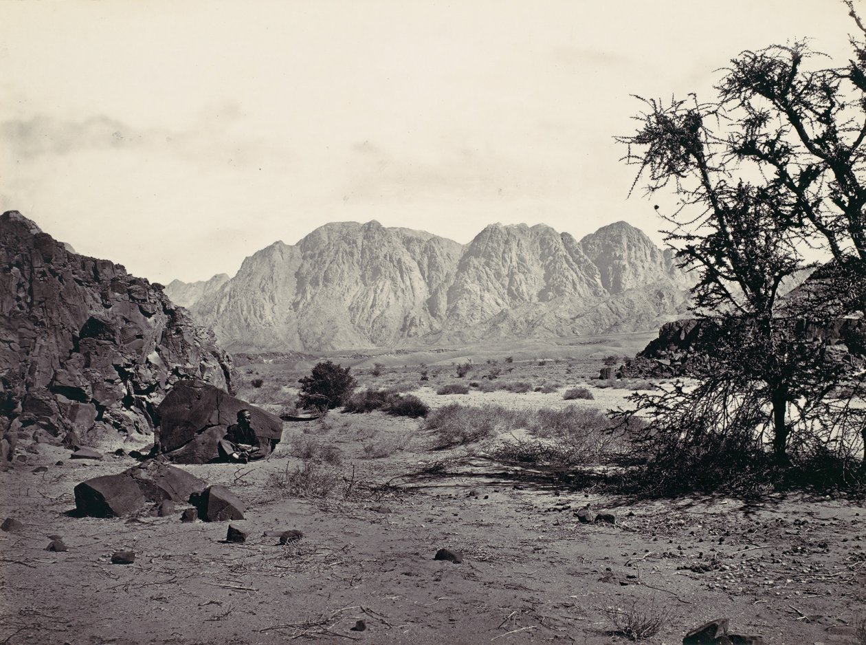 लिखित घाटी, सिनाई, सीए। 1857. द्वारा फ्रांसिस फ्रिथ