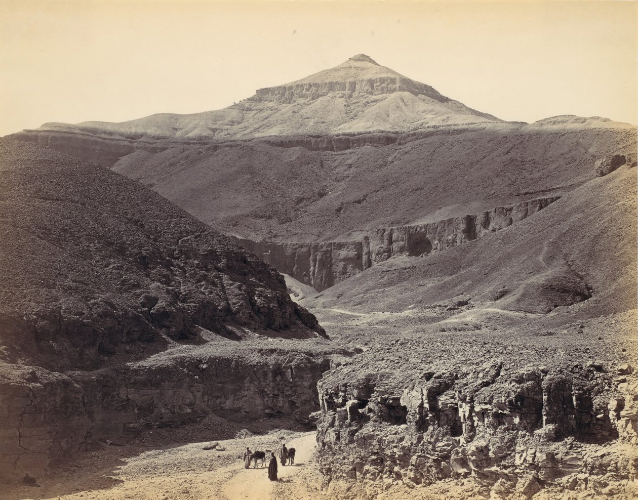 किंग्स की घाटी, थेब्स, सीए। 1857, मुद्रित 1870। द्वारा फ्रांसिस फ्रिथ