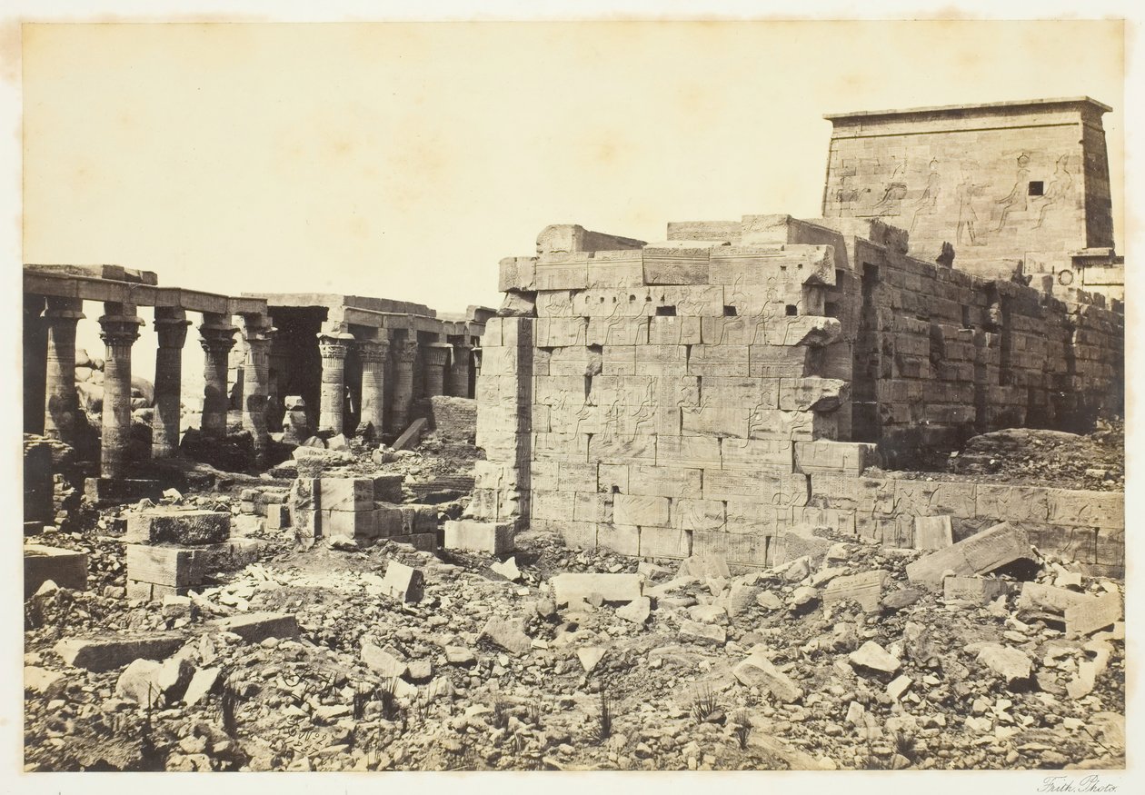 फिलै के द्वीप पर देखें, 1857, 1862 मुद्रित। द्वारा फ्रांसिस फ्रिथ