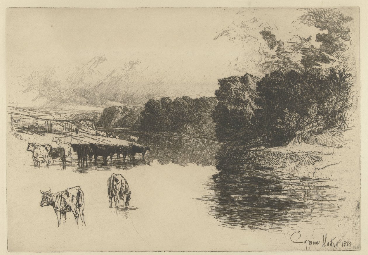  द्वारा फ्रांसिस सीमोर हैडेन (सर) (कलाकार द्वारा हस्ताक्षरित)