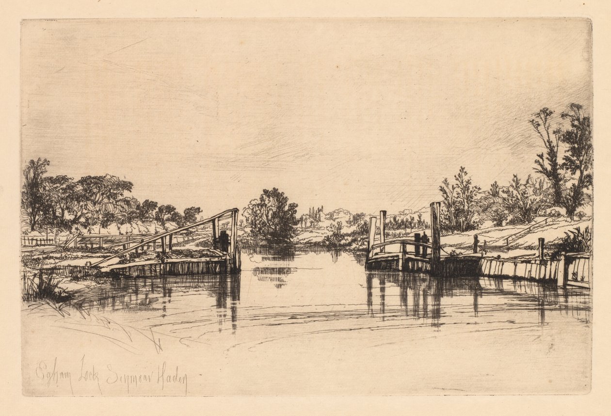 एगहम लॉक, 1859। द्वारा फ्रांसिस सीमोर हैडेन