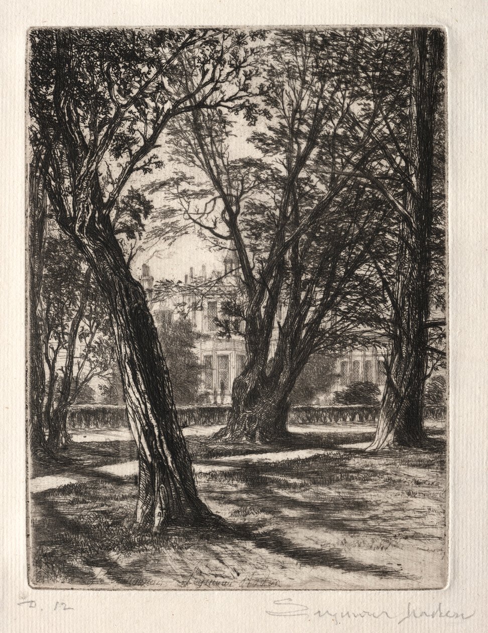 केंसिंग्टन गार्डन द स्मॉल प्लेट, 1859। द्वारा फ्रांसिस सीमोर हैडेन