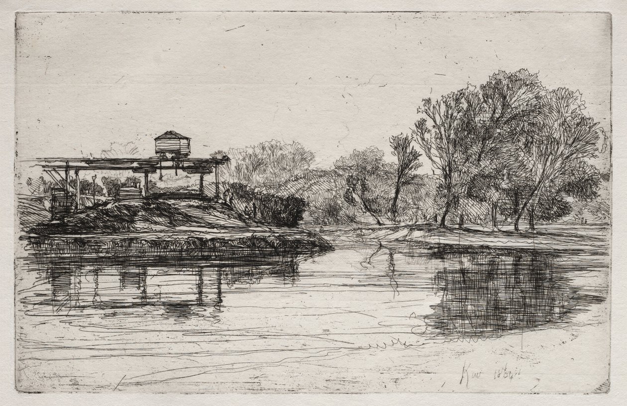 रेलवे अतिक्रमण, 1864। द्वारा फ्रांसिस सीमोर हैडेन