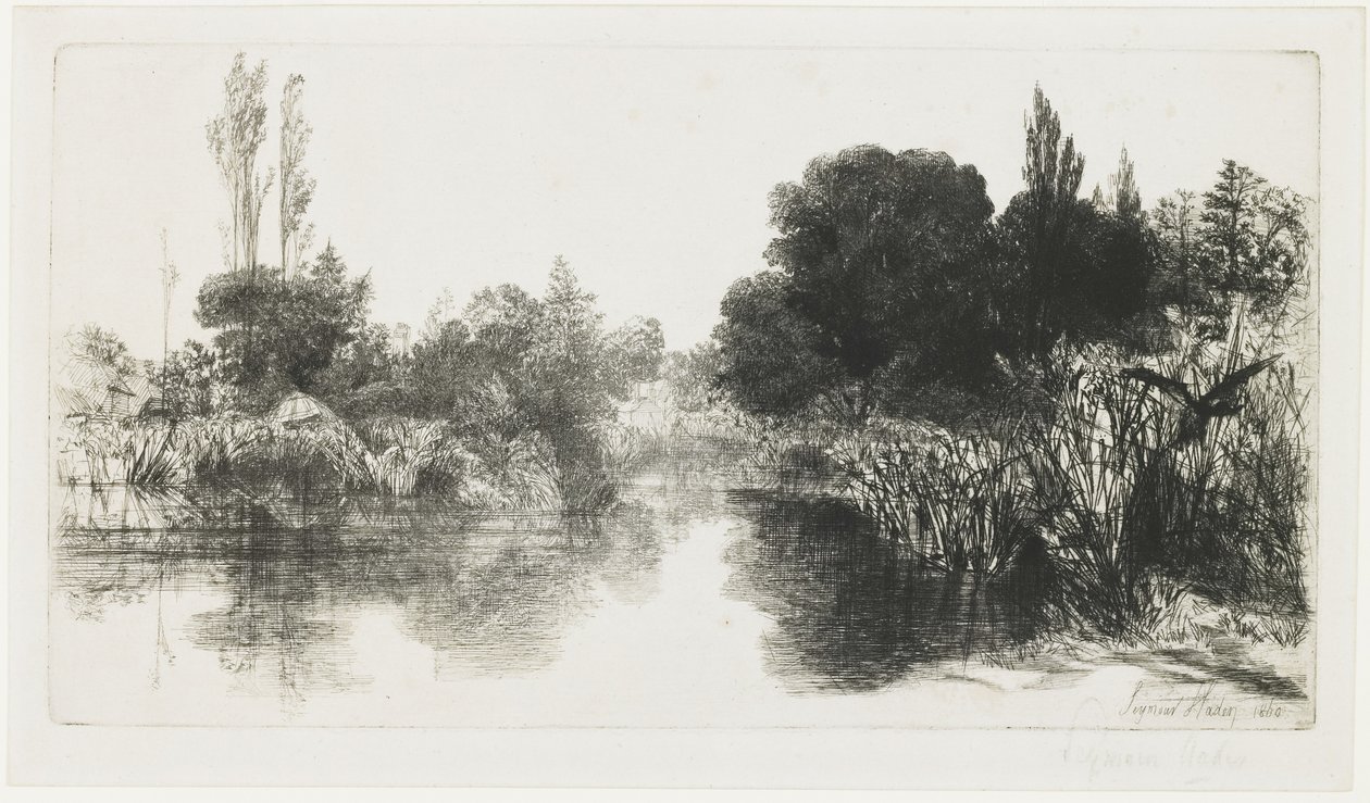 शेरे मिल तालाब (द लार्ज प्लेट), 1860 द्वारा फ्रांसिस सीमोर हैडेन