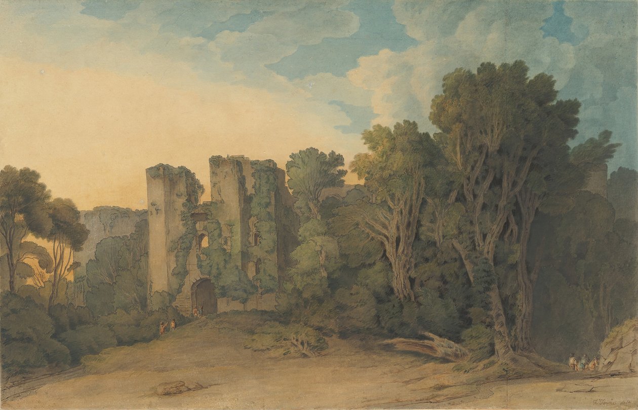 डेवोन काउंटी में बेरी पोमेरॉय कैसल, 1775-1805। द्वारा फ्रांसिस टाउने