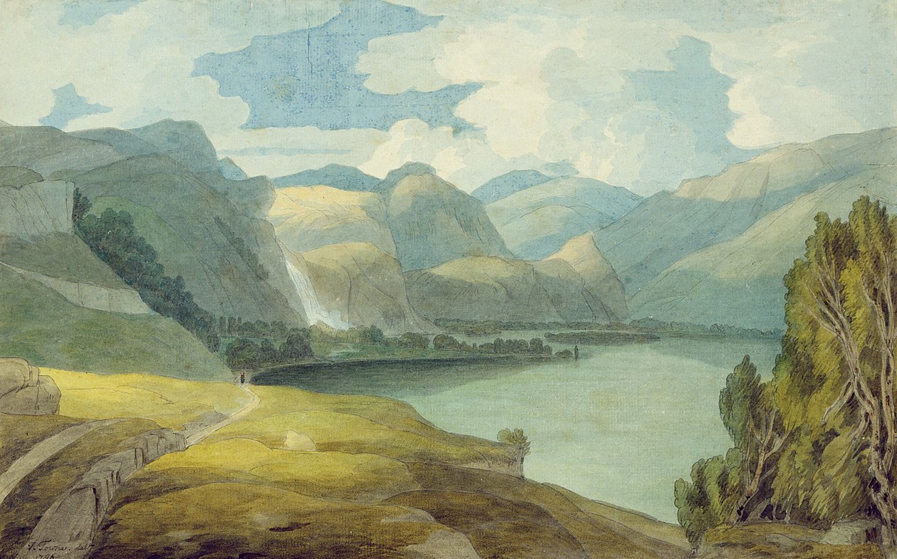 Derwentwater लुकिंग साउथ द्वारा फ्रांसिस टाउने