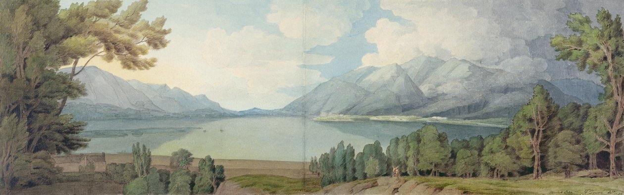 दक्षिण से Derwentwater द्वारा फ्रांसिस टाउने