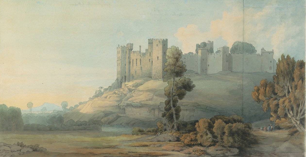 लुडलो कैसल, श्रॉपशायर, 1777 द्वारा फ्रांसिस टाउने
