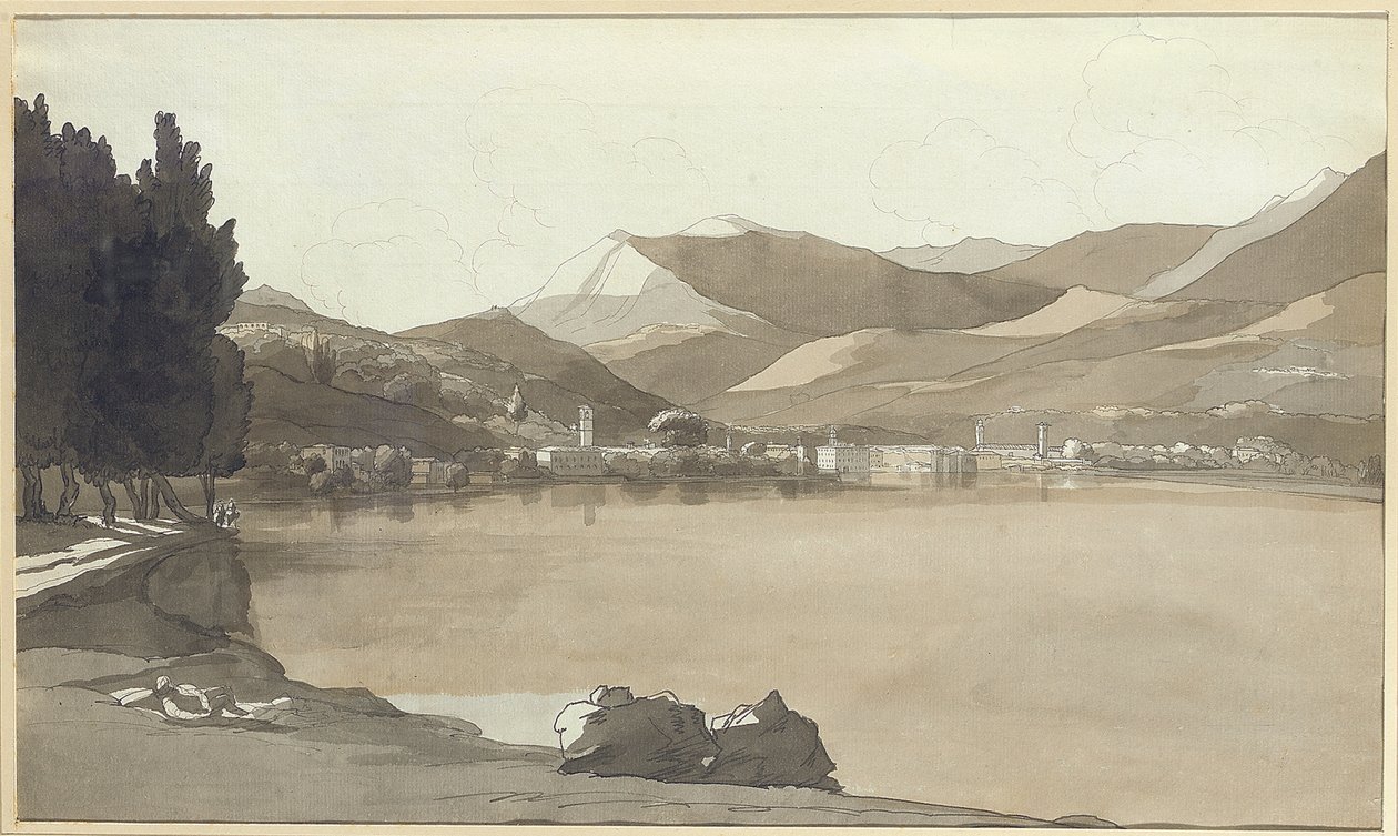 टाउन ऑफ लुगानो, स्विट्जरलैंड, 1781 द्वारा फ्रांसिस टाउने
