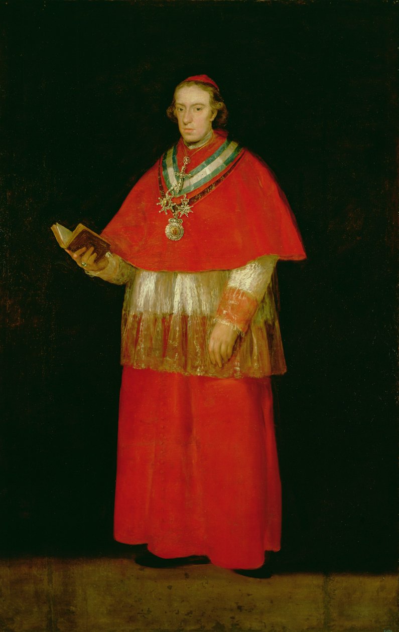 कार्डिनल डॉन लुइस डी बॉर्बन (1777-1823) c.1800 द्वारा फ़्रांसिस्को डी गोया
