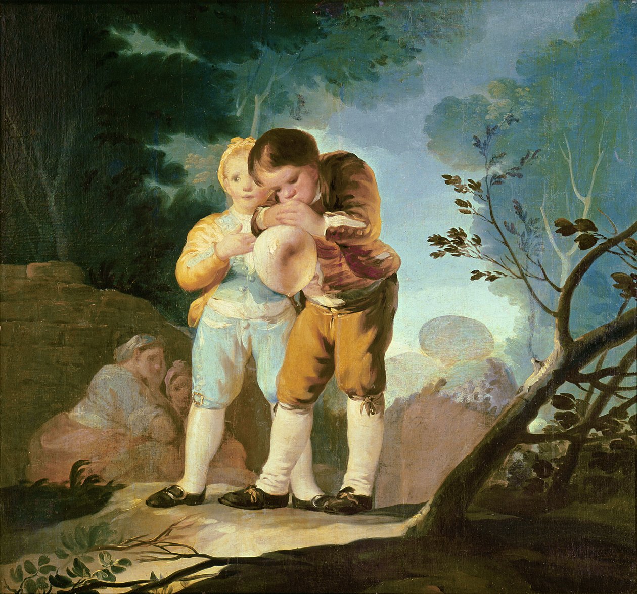 मूत्राशय में सूजन वाले बच्चे, 1778 द्वारा फ़्रांसिस्को डी गोया