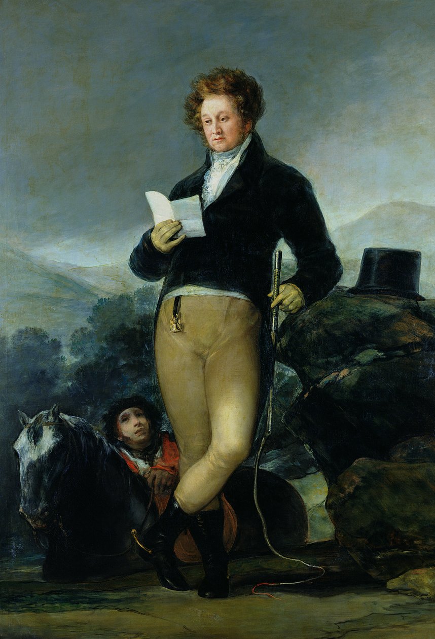 डॉन फ्रांसिस्को डी बोरजा तेललेज़ गिरोन (1786-1851) का चित्रण c.1816 द्वारा फ़्रांसिस्को डी गोया