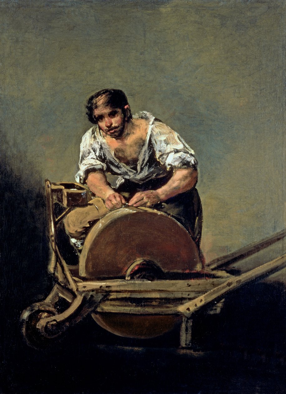 द नाइफ-ग्राइंडर, c.1808-12 द्वारा फ़्रांसिस्को डी गोया