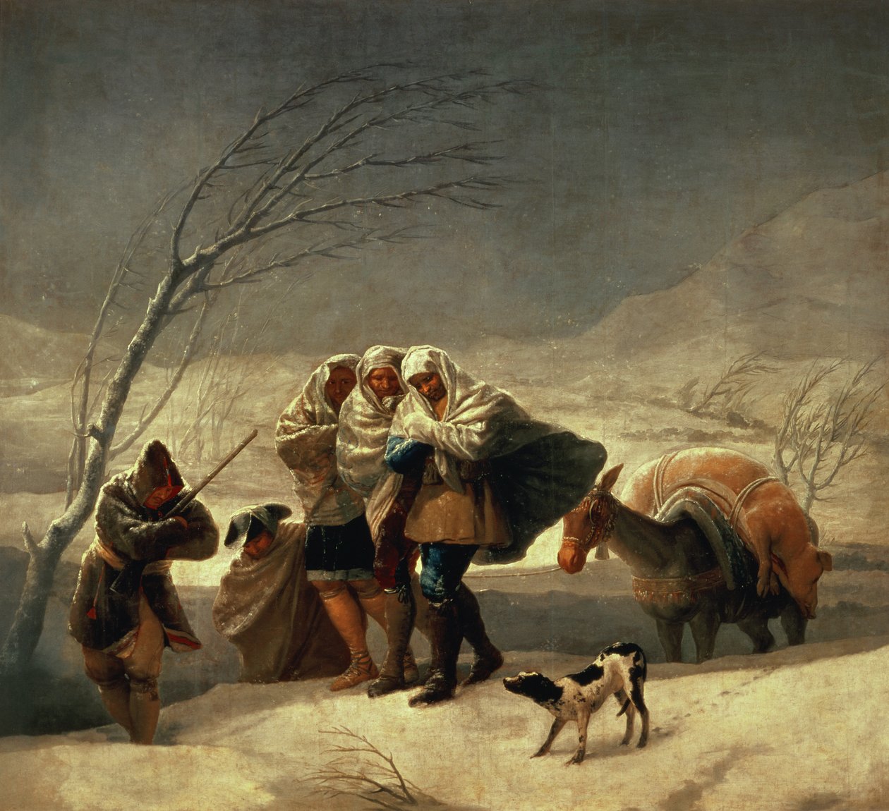 द स्नोस्टॉर्म, 1786-87 द्वारा फ़्रांसिस्को डी गोया
