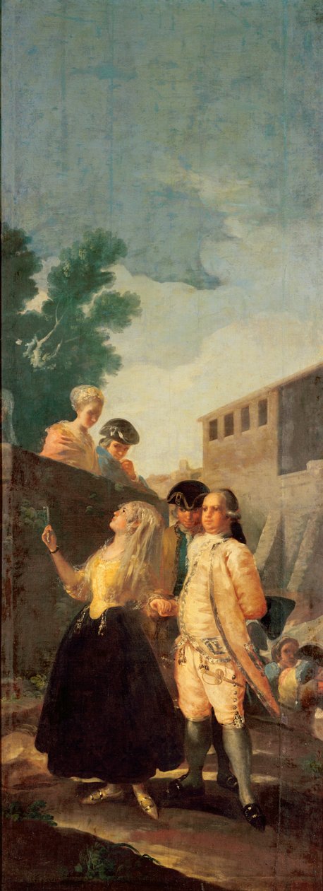द सोल्जर एंड द यंग लेडी, 1778-79 द्वारा फ़्रांसिस्को डी गोया