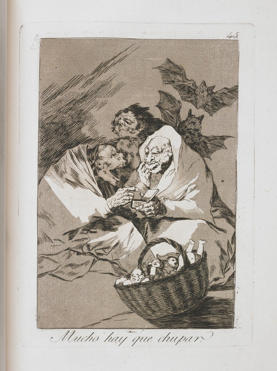 लॉस कैप्रिचोस से प्लेट, 1797-1798 द्वारा फ़्रांसिस्को डी गोया