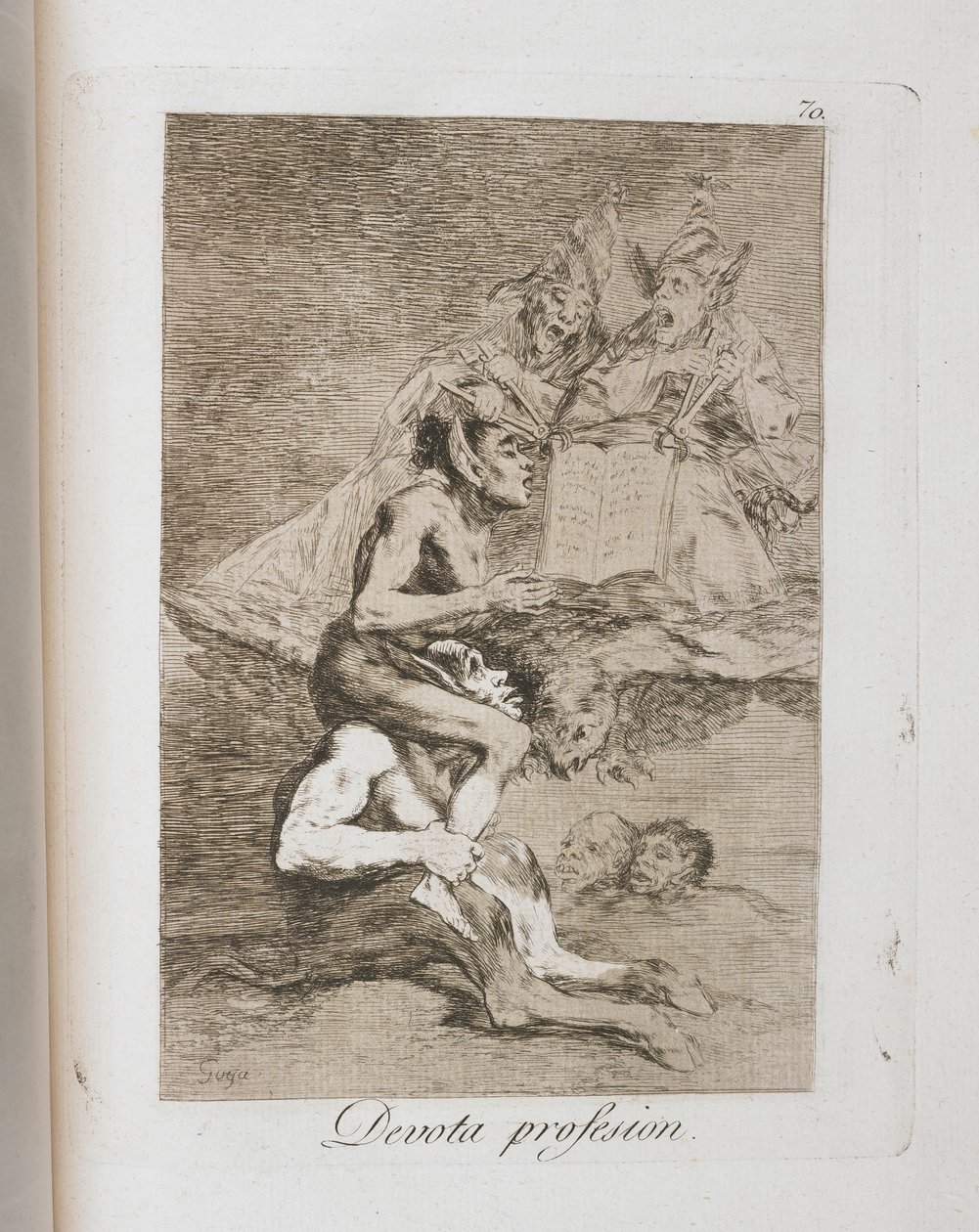 लॉस कैप्रिचोस से प्लेट, 1797-1798 द्वारा फ़्रांसिस्को डी गोया