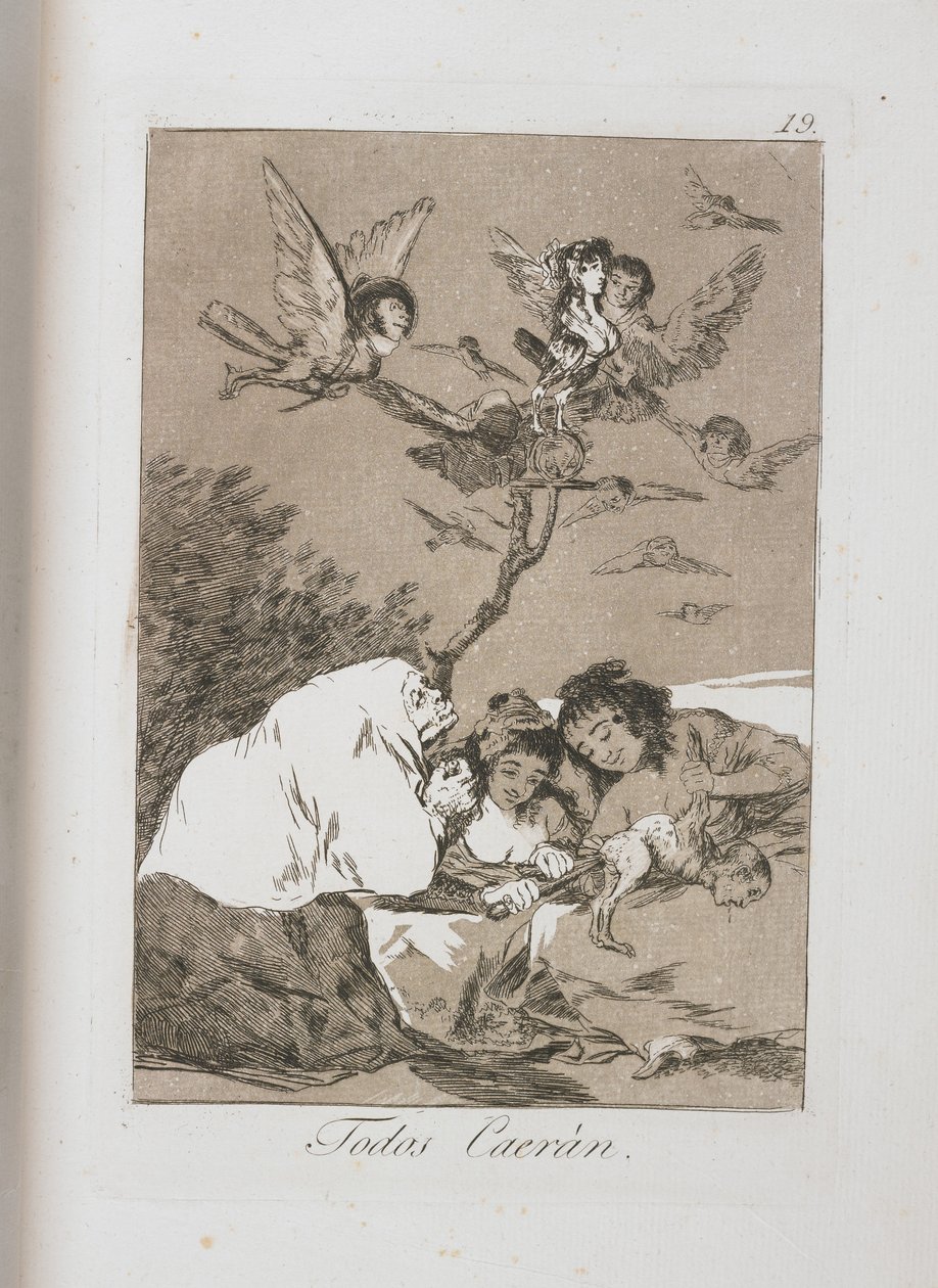 लॉस कैप्रिचोस से प्लेट, 1797-1798 द्वारा फ़्रांसिस्को डी गोया