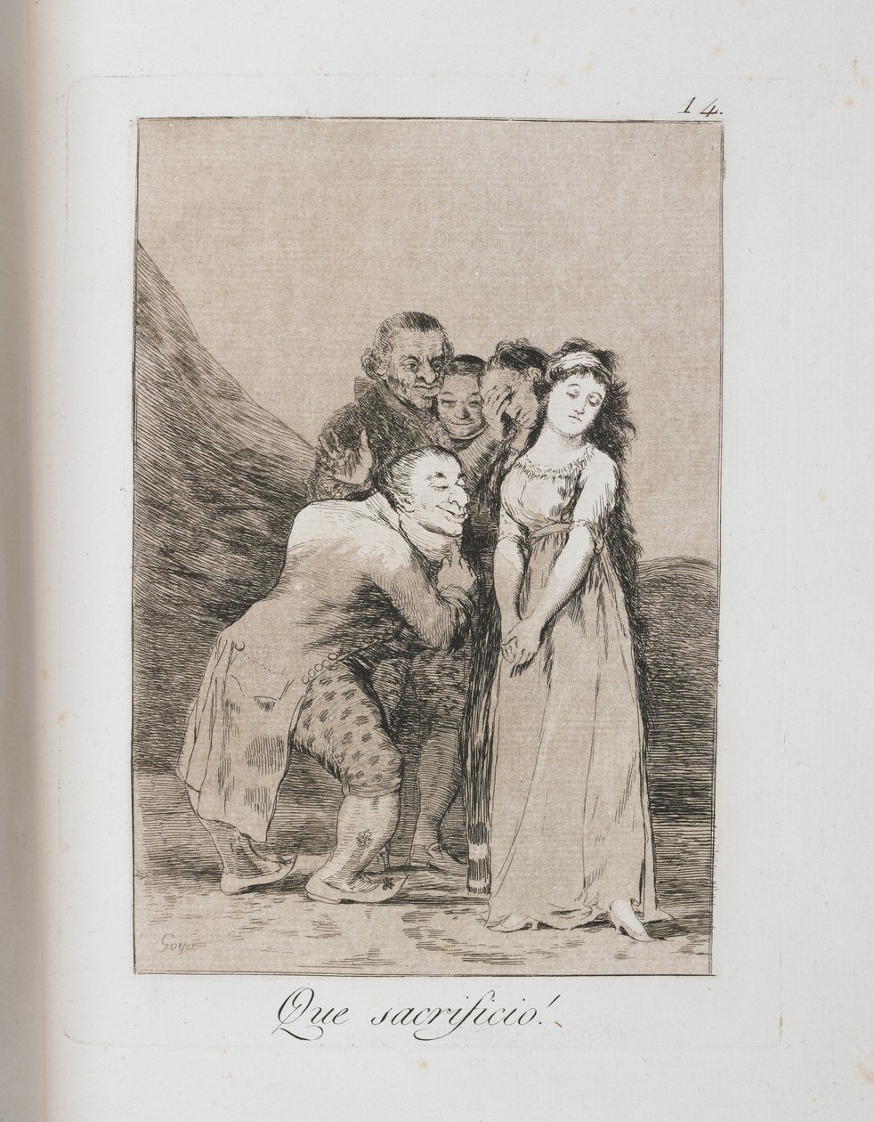 लॉस कैप्रिचोस से प्लेट, 1797-1798 द्वारा फ़्रांसिस्को डी गोया