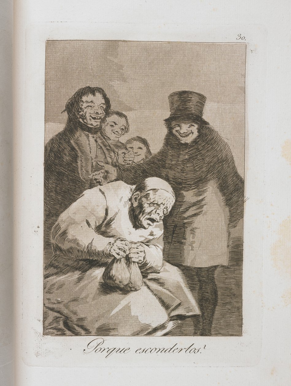 लॉस कैप्रिचोस से प्लेट, 1797-1798 द्वारा फ़्रांसिस्को डी गोया